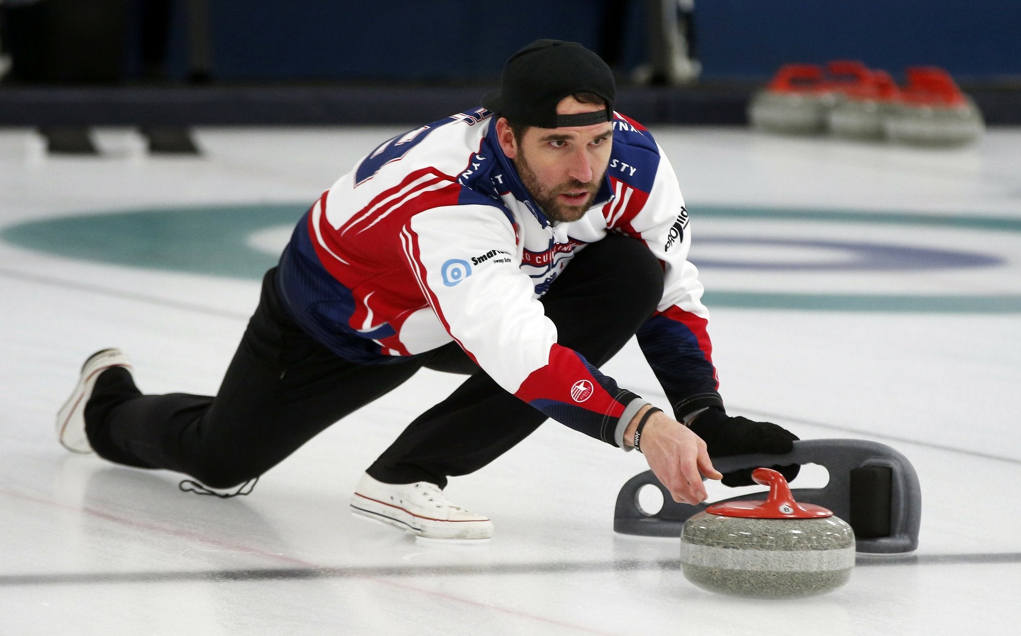 Former NFL Pro Bowl Players try curling with Olympic goal
