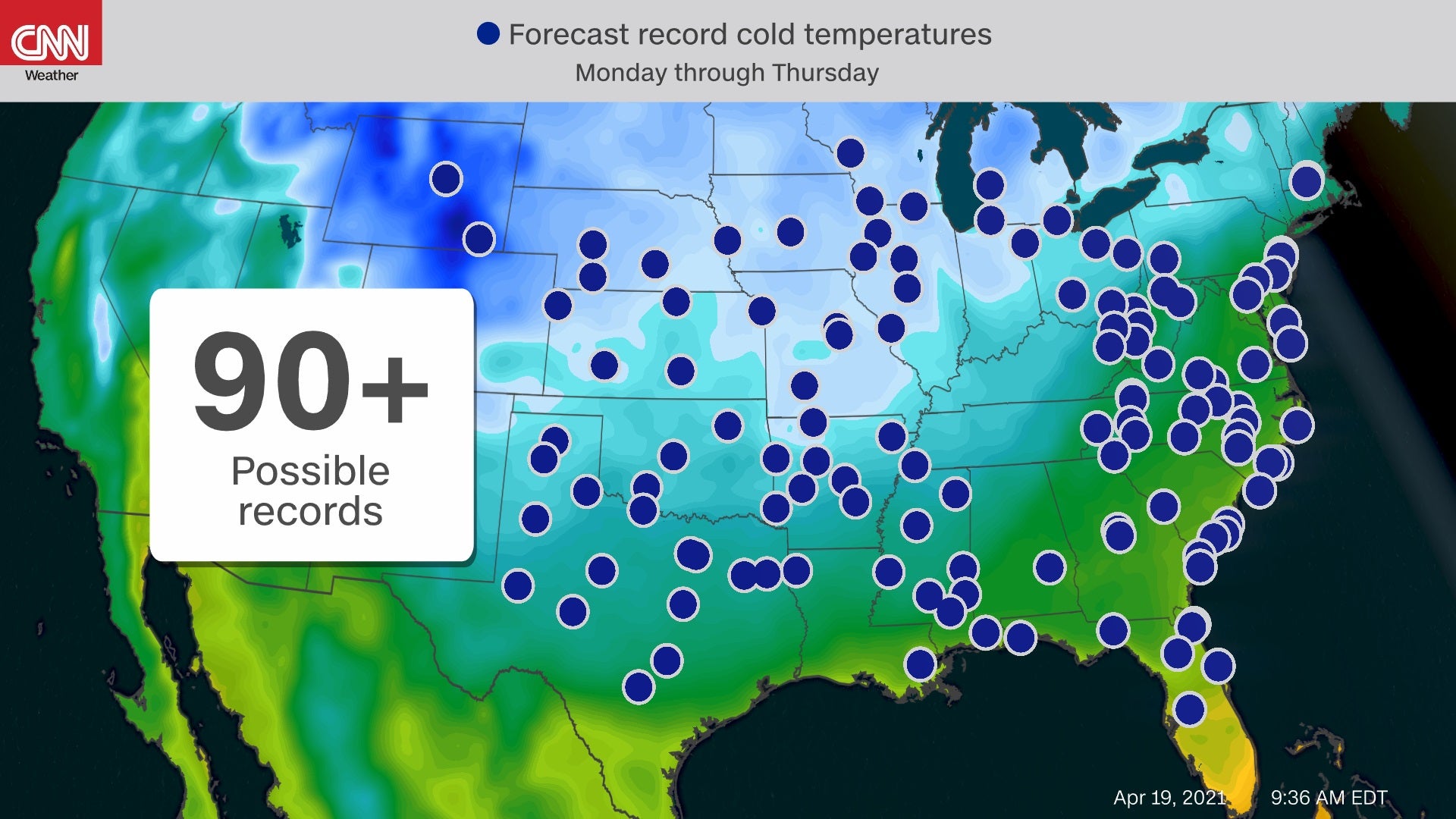 Old Man Winter to bring unusual lateseason snow, record cold to US