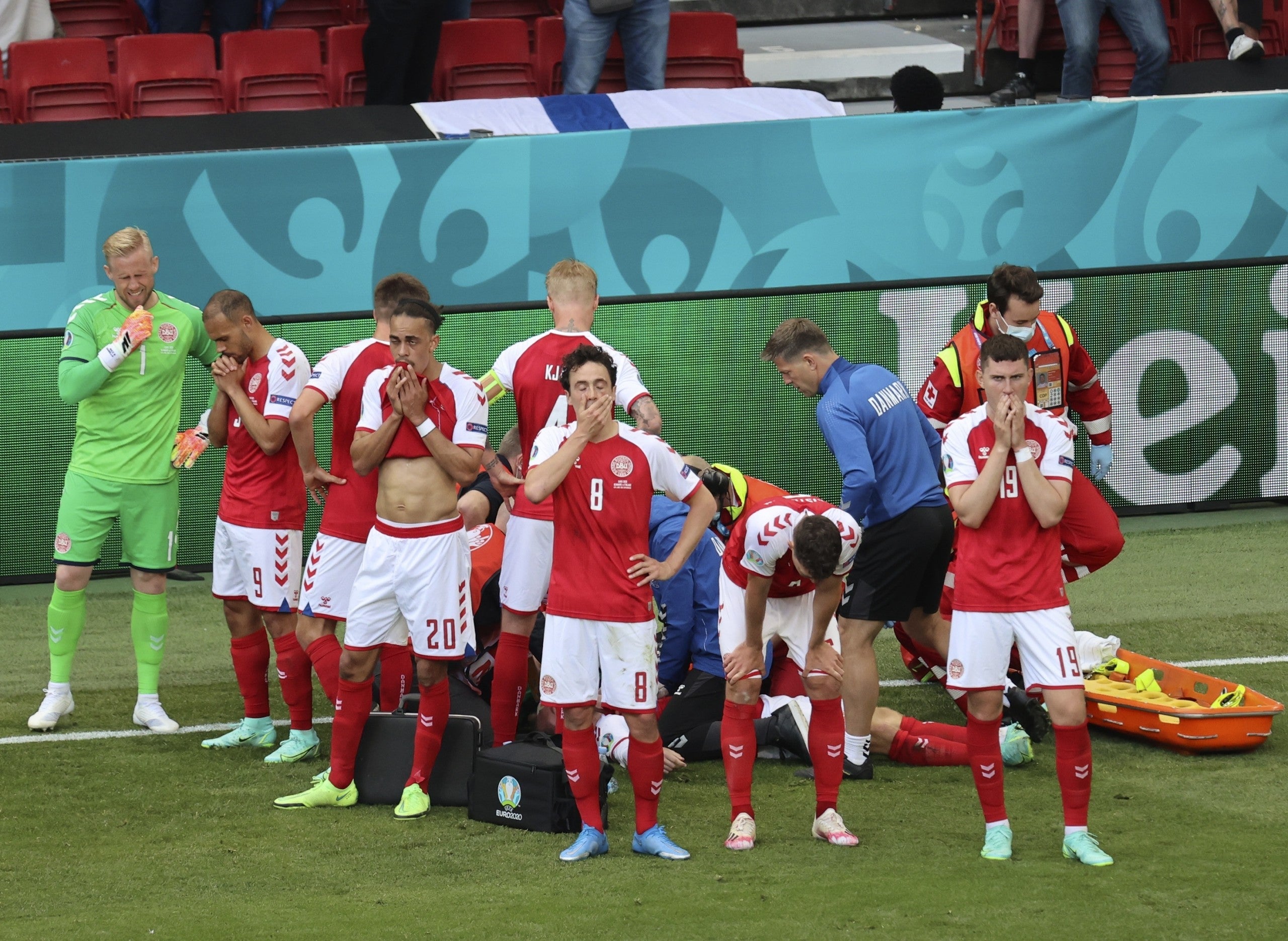 In scary scene at Euro 2020, Denmark's Eriksen collapses on the