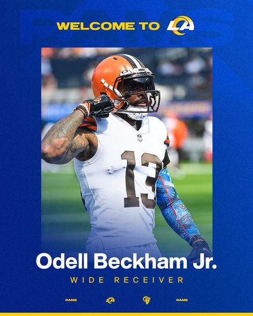 WR Odell Beckham Jr. agrees to one-year deal with LA Rams