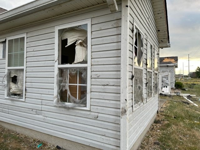 Johnson County storm damage June 26, 2023. (WISH Photo/Hanna Mordoh)