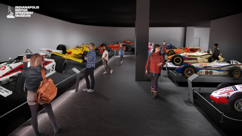 A renderings of the IMS Museum’s transformed exhibits and experiences. (Provided Photo/Indianapolis Motor Speedway Museum)