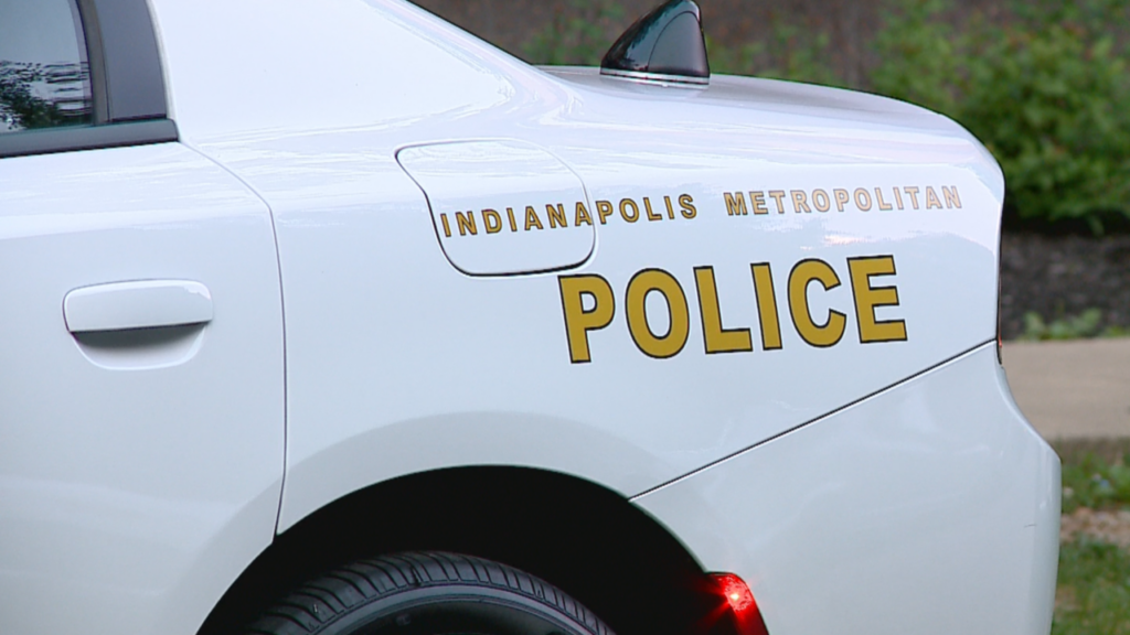 An Indianapolis Metopolitan Police Department patrol car at a past crime scene in Indianapolis. (WISH Photo)