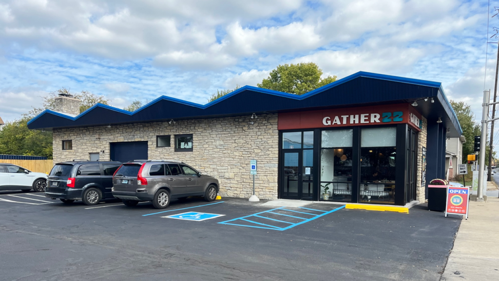 Gather 22, as seen from the west entrance at Pennsylvania and 22nd Streets, is a new place to gather in Fall Creek Place opens