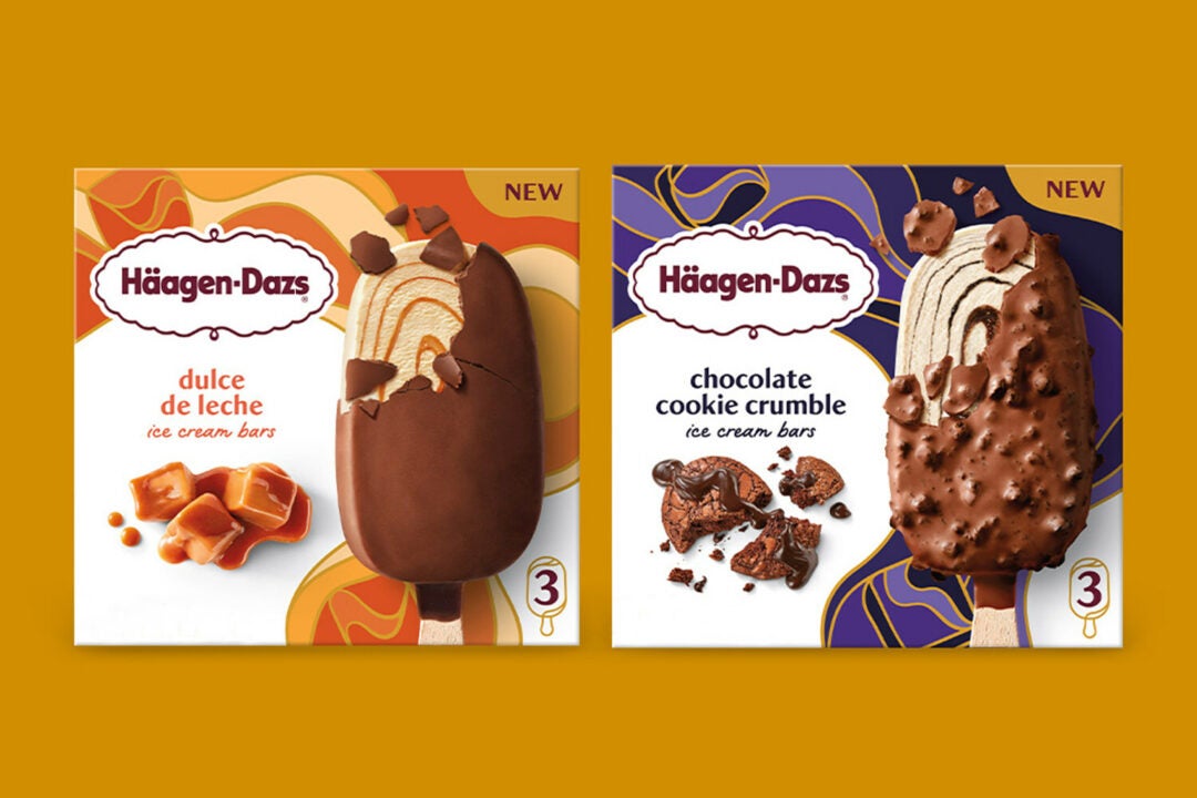 Two new Häagen-Dazs treats will be available nationwide: Dulce De Leche is now available for the first time as an ice cream bar, while Chocolate Cookie Crumble is an all-new addition. (Photo by Häagen-Dazs.)
