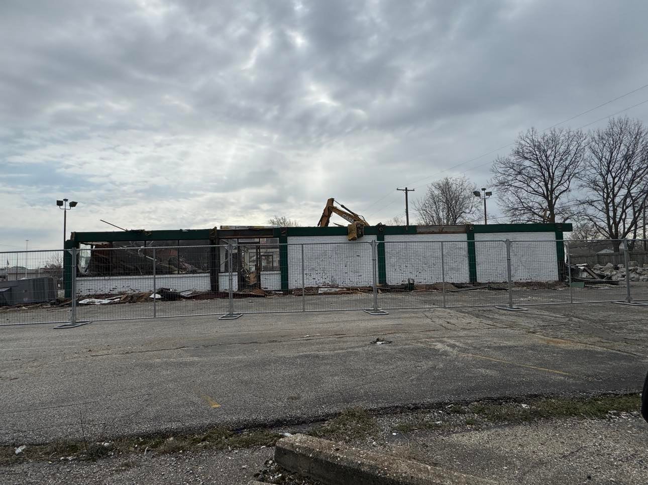 More than four decades later, demolition of the now abandoned building on Crawfordsville Road has begun.