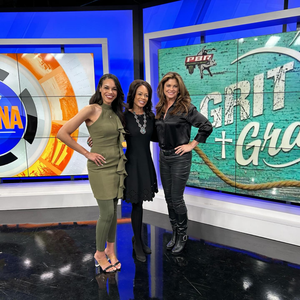 Kathy Ireland poses with Amicia Ramsey and Grit & Grace Nation founder Fanchion Stinger