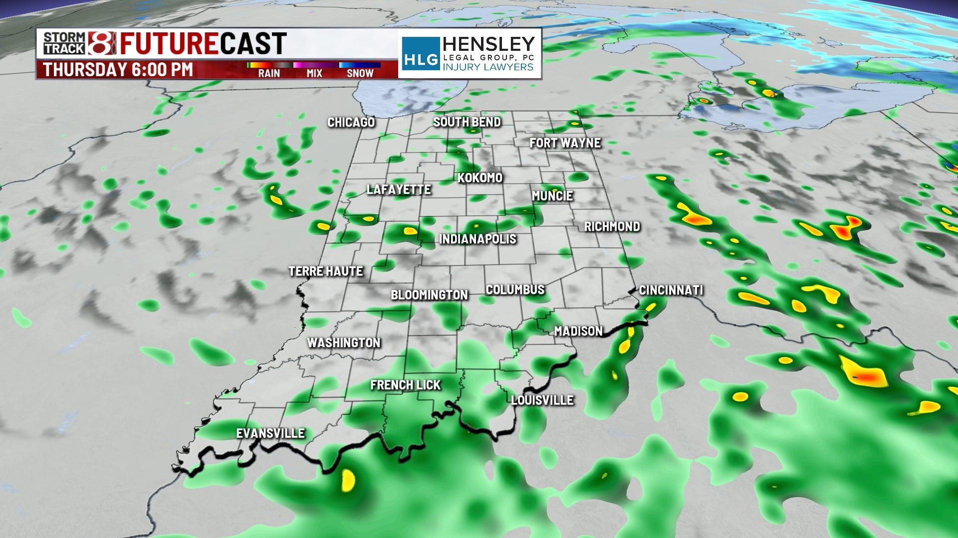 More scattered cold rain Thursday, temperatures slow to warm into the weekend